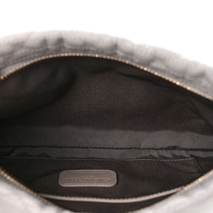 Christian Dior Coated Canvas Cannage Panarea Pouch Silver 5 of 7