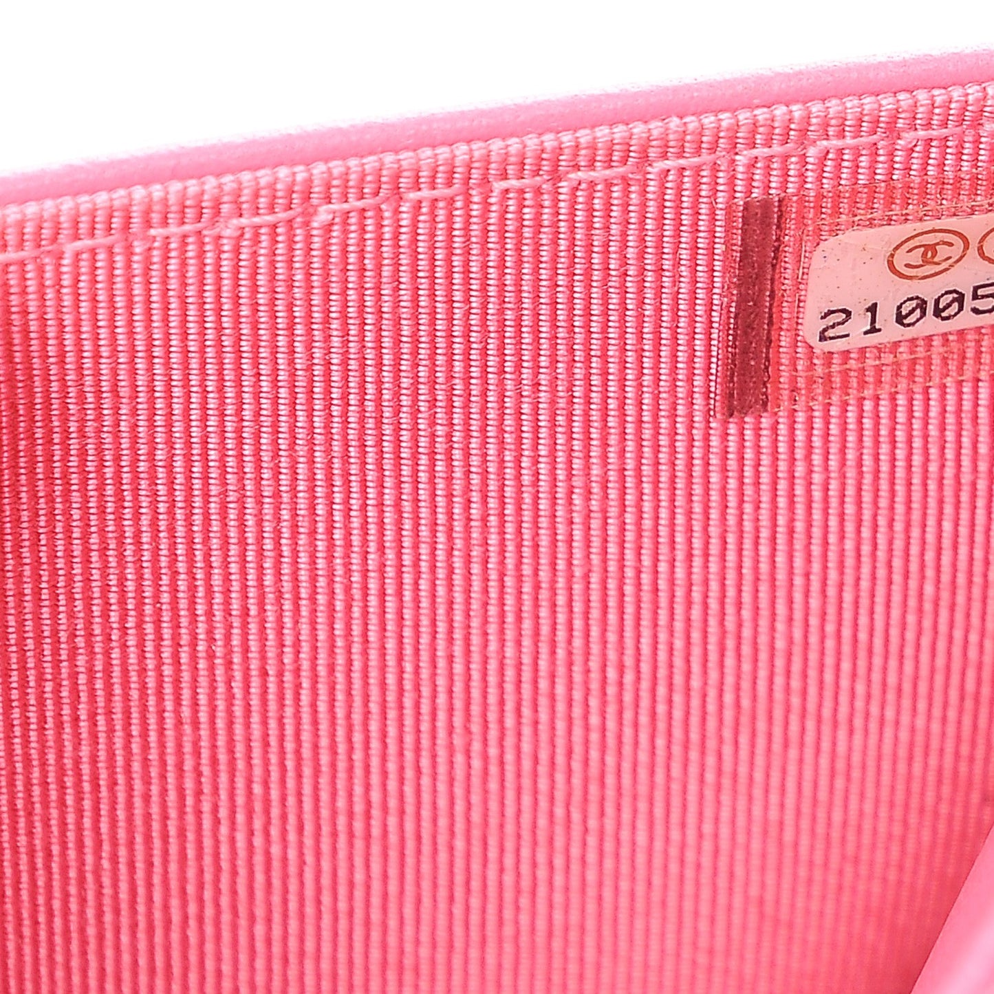 Faded Lambskin Quilted Zephyr Wallet on Chain WOC Dark Pink