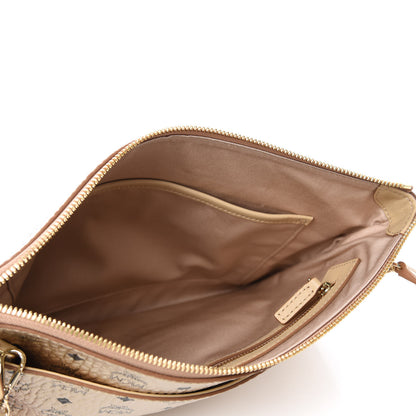 MCM Metallic Visetos Medium Crossbody Pouch Berline Gold 5 of 11
