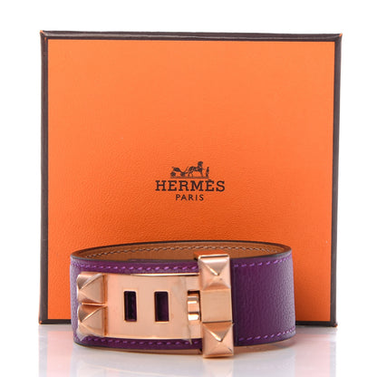 Hermes Evercolor Collier de Chien CDC Bracelet T2 Anemone 7 of 7