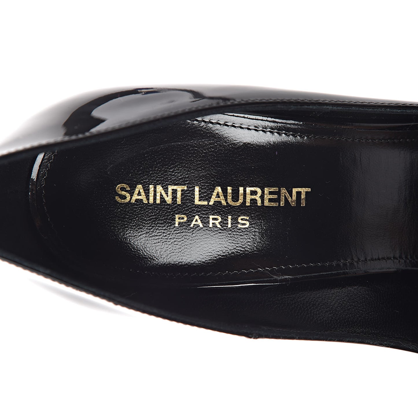 Patent Calfskin Zoe 105 Pump 39 Black