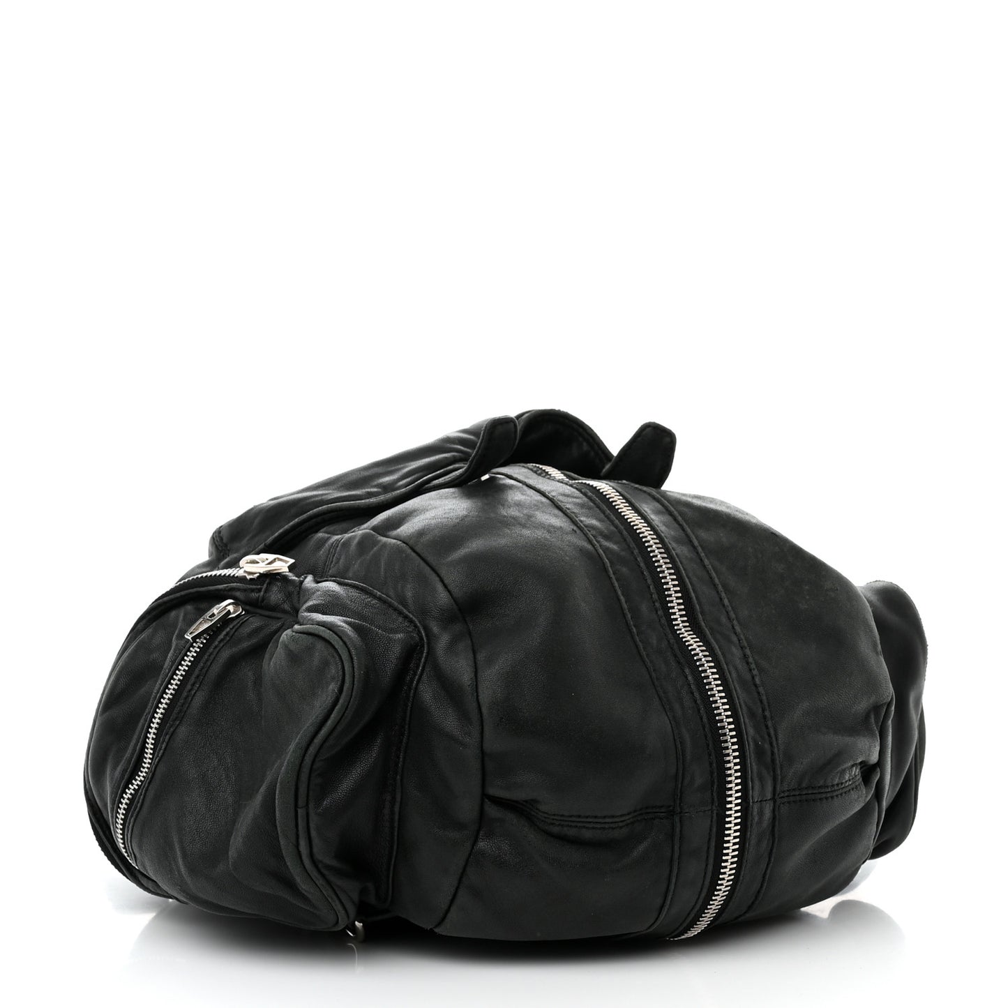 Lambskin Marti Backpack Bag Washed Black Rhodium Hardware