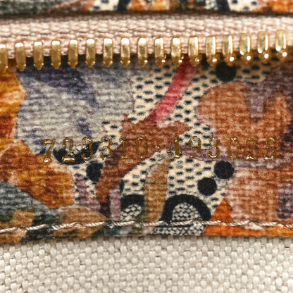 Gucci GG Supreme Monogram Ophidia Flora Print Large Duffle Bag Beige Blue Multicolor 6 of 11