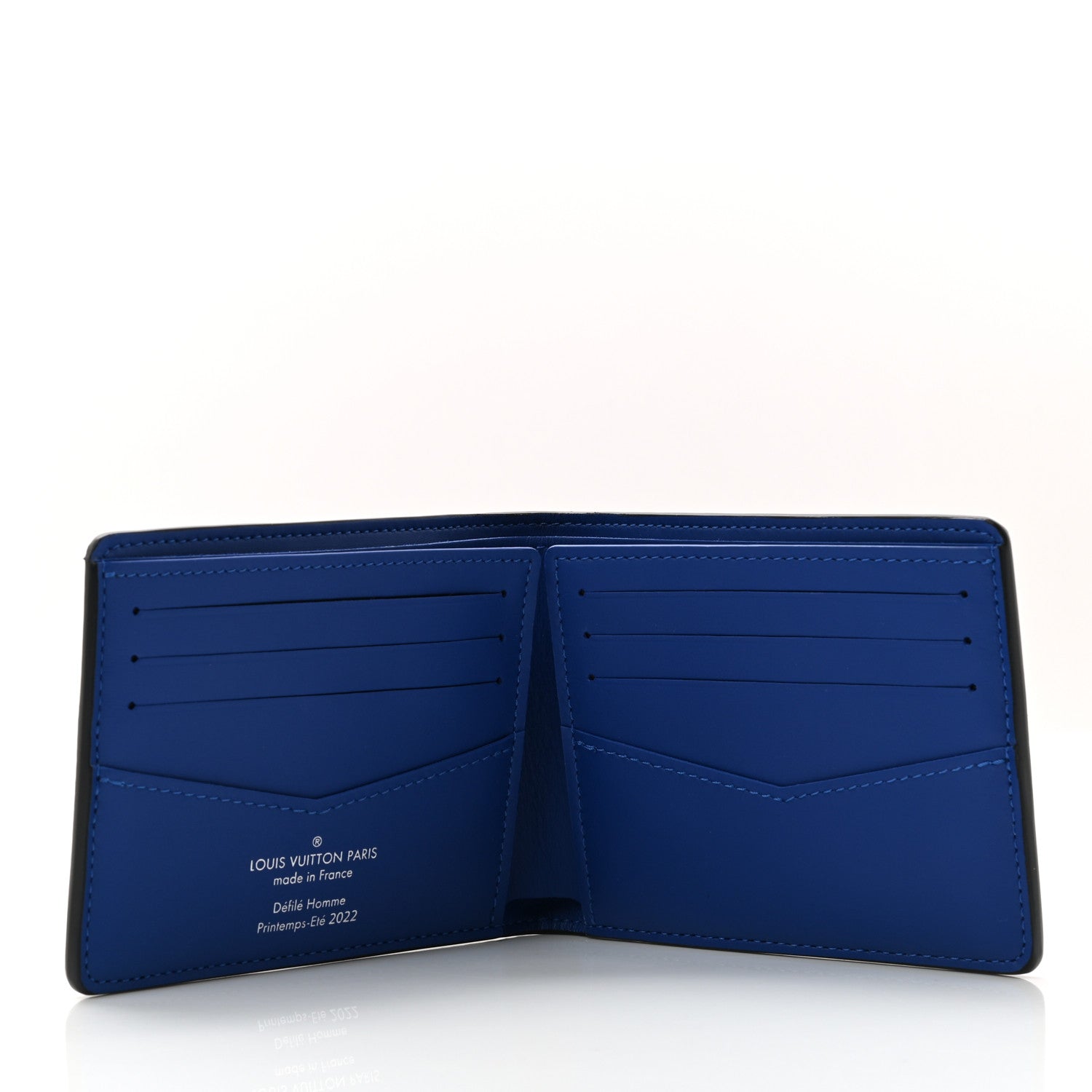 Louis Vuitton Taurillon Illusion Slender Wallet Bleu Vert 5 of 7
