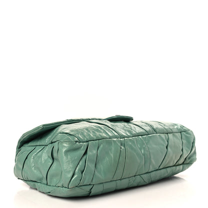 Chanel Glazed Calfskin Twisted Maxi Flap Green 3 of 10