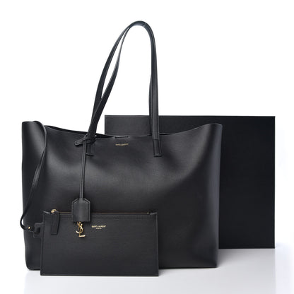 Saint Laurent Calfskin Large Shopping Tote Black 10 of 10