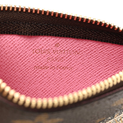 Louis Vuitton Monogram 2022 Christmas Animation Paris Key Pouch Pink 6 of 7