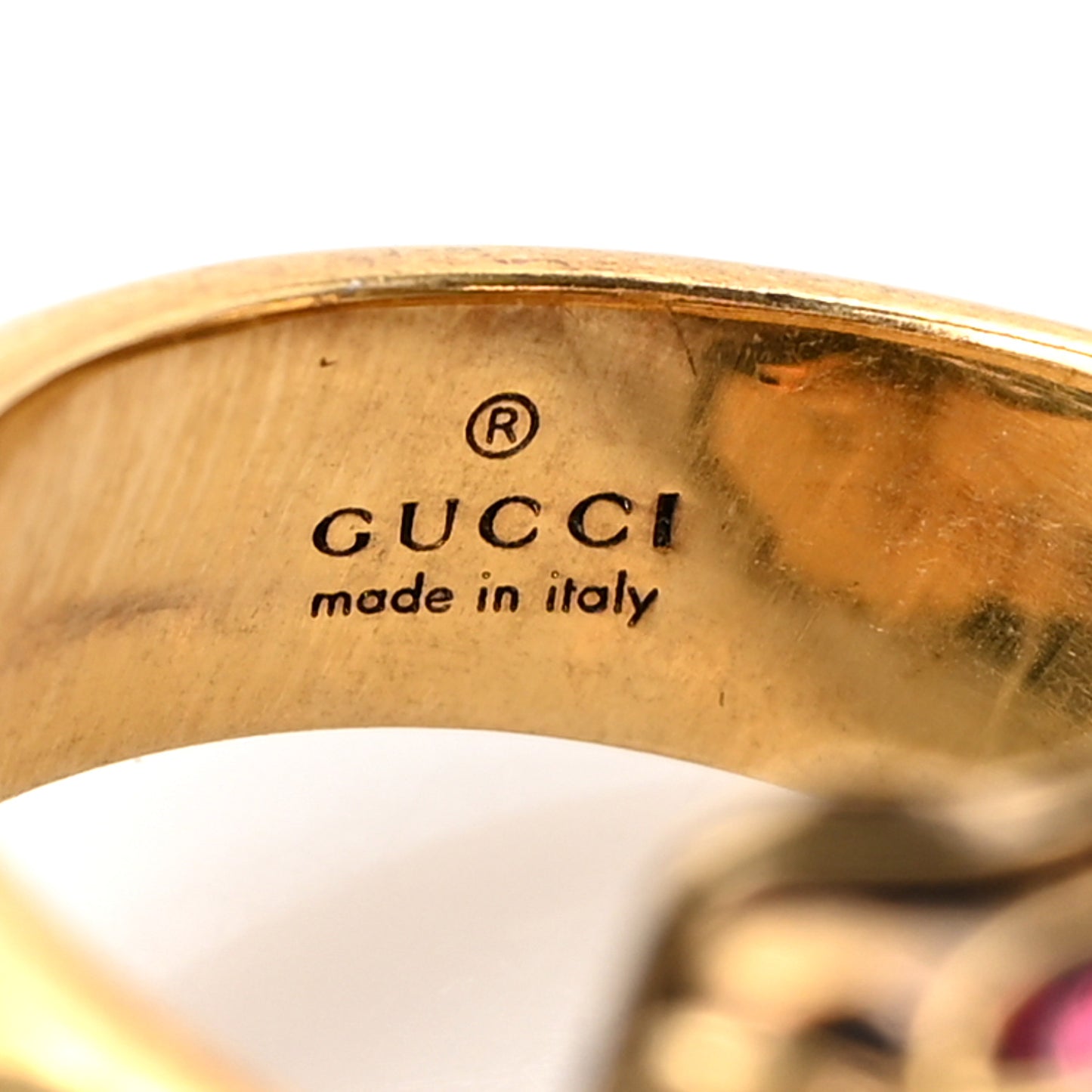 Tiger Heads Double Wrap Ring 59 8.75 Aged Gold