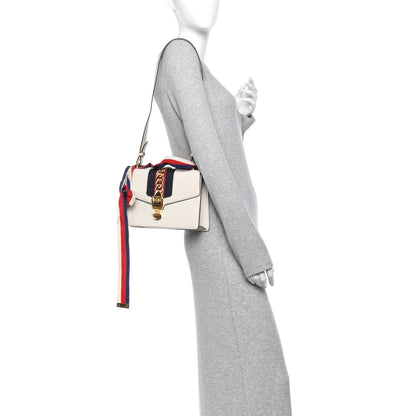 Gucci Calfskin Small Sylvie Shoulder Bag Off White 2 of 12
