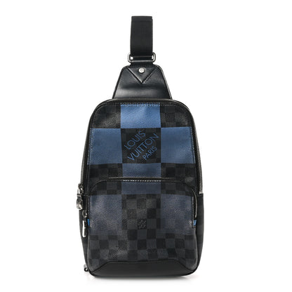 Louis Vuitton Damier Graphite Giant Avenue Sling Backpack Blue 1 of 10
