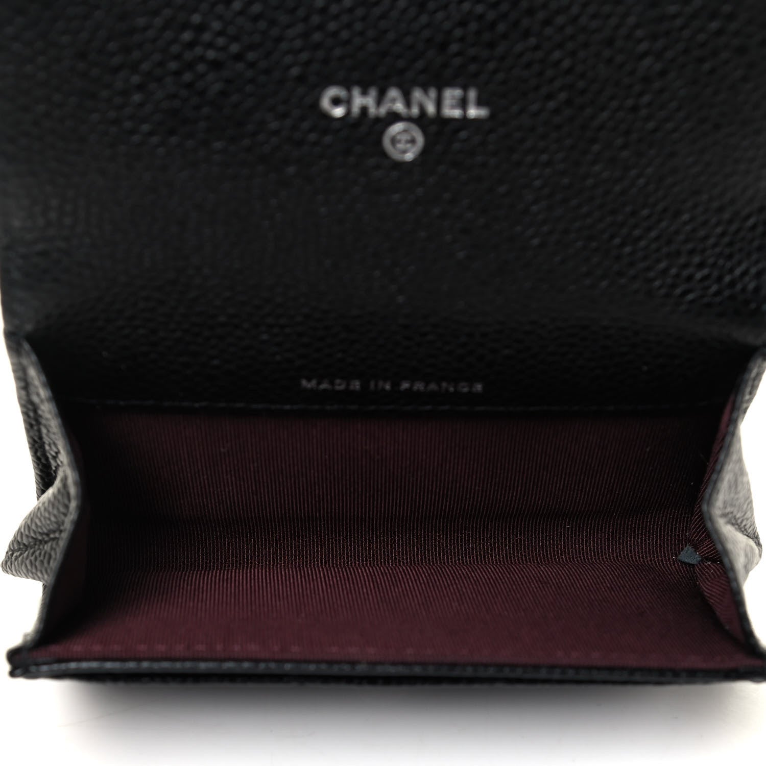 Chanel Caviar Quilted Flap Card Holder Wallet Black 4 of 4