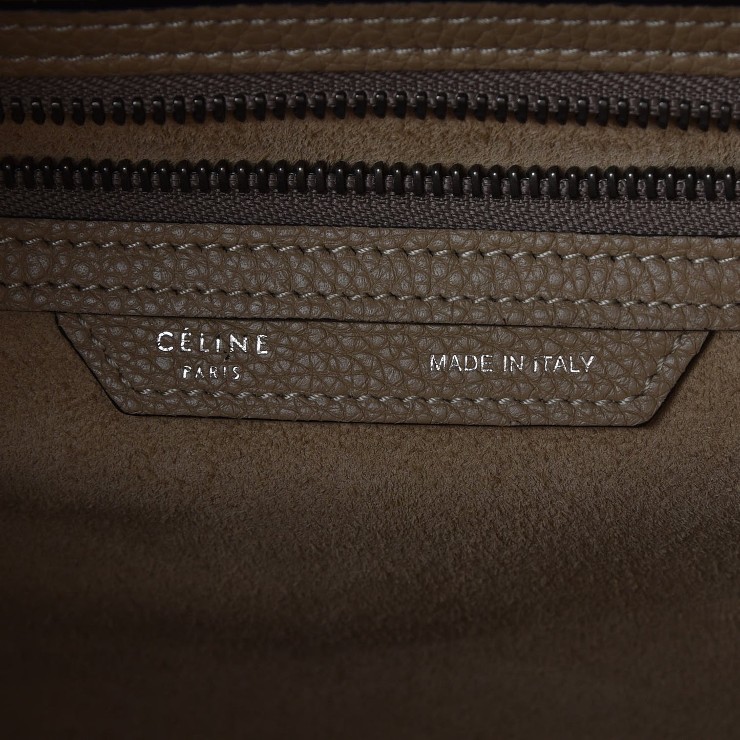 Drummed Calfskin Mini Luggage Dune