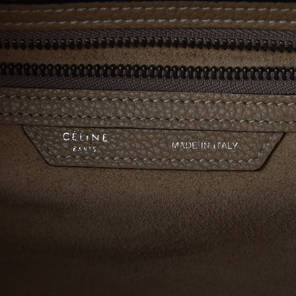 Celine Drummed Calfskin Mini Luggage Dune 6 of 17