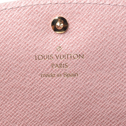 Louis Vuitton Damier Ebene Caissa Wallet Rose Ballerine 7 of 8