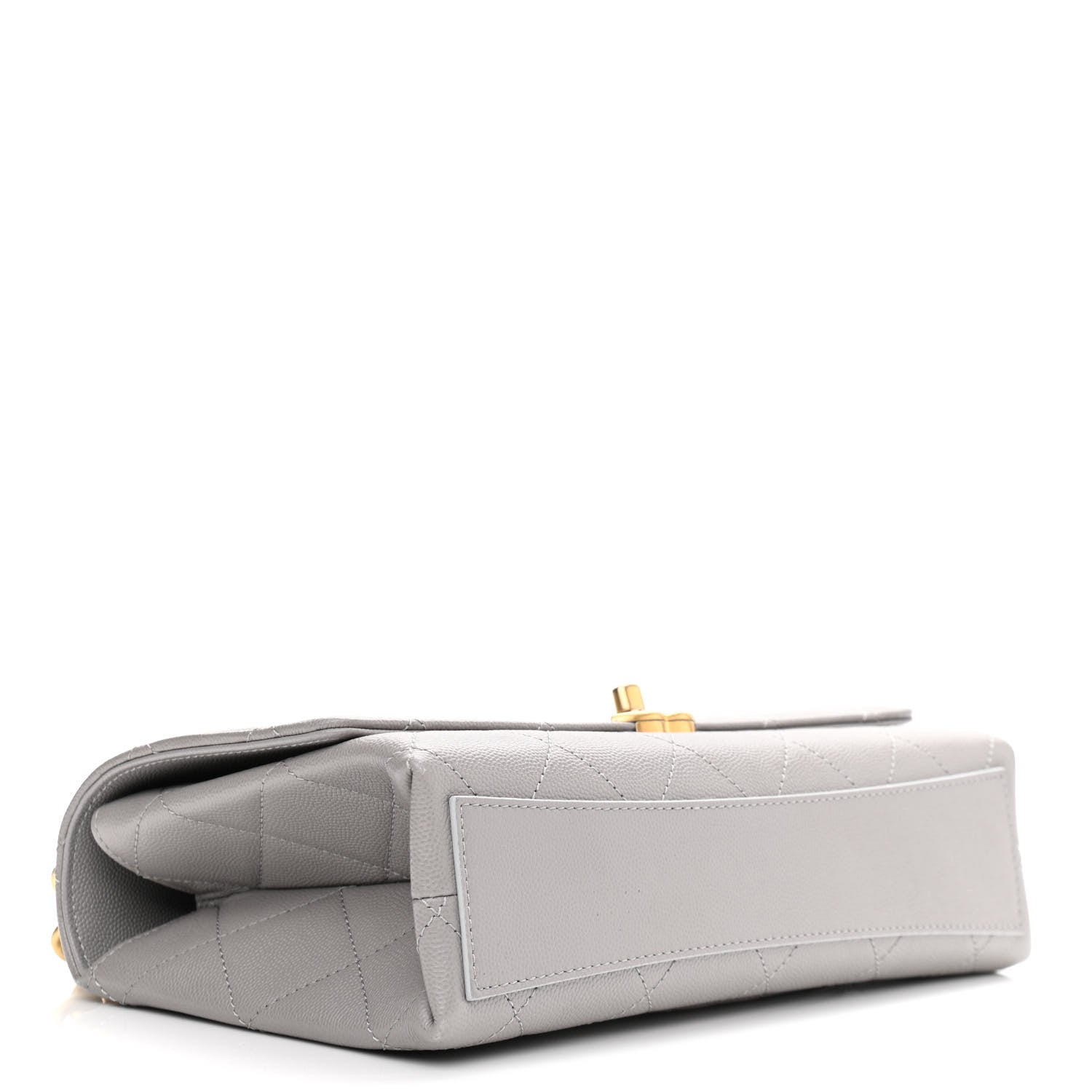 Chanel Caviar Quilted Bracelet On Chain Flap Grey 4 of 11