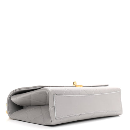 Chanel Caviar Quilted Bracelet On Chain Flap Grey 4 of 11