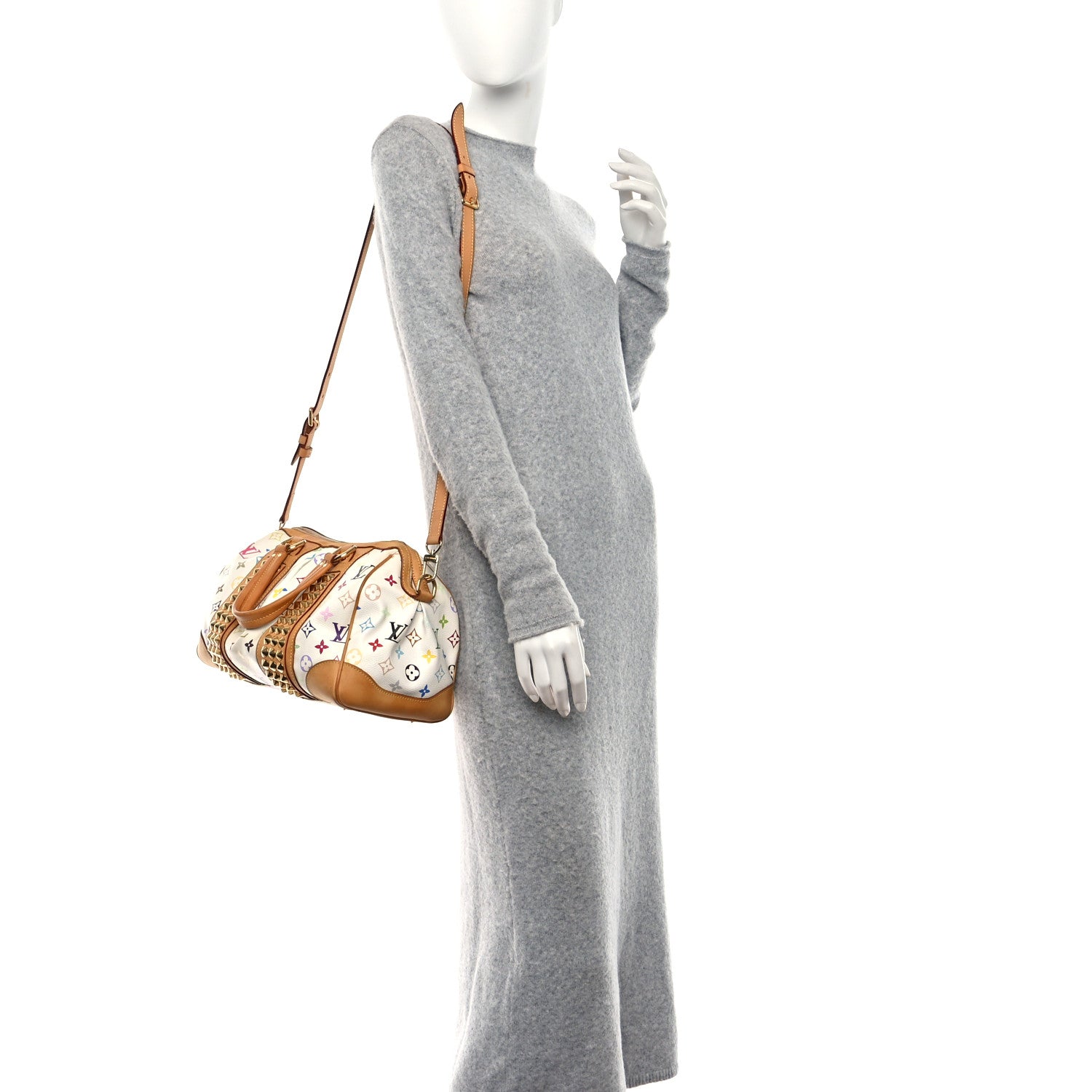 Louis Vuitton Monogram Multicolor Courtney MM White 2 of 10