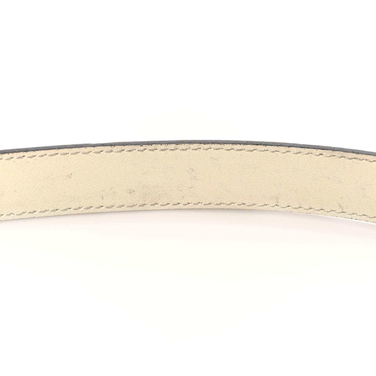 Gucci Plutone Calfskin Palladium Double G 20mm Belt 95 38 Mystic White 7 of 8