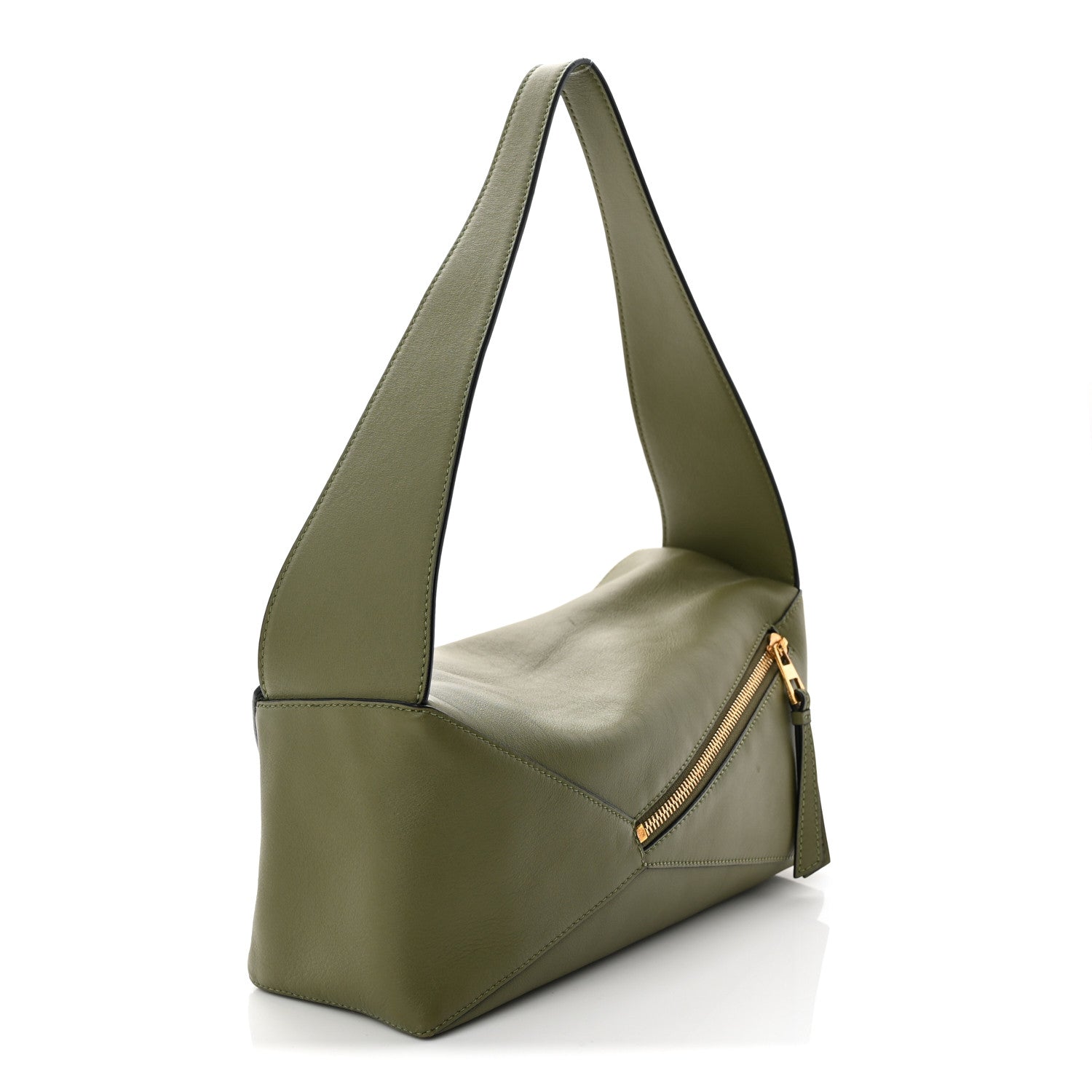 Loewe Calfskin Puzzle Hobo Avocado 1883939 – FASHIONPHILE