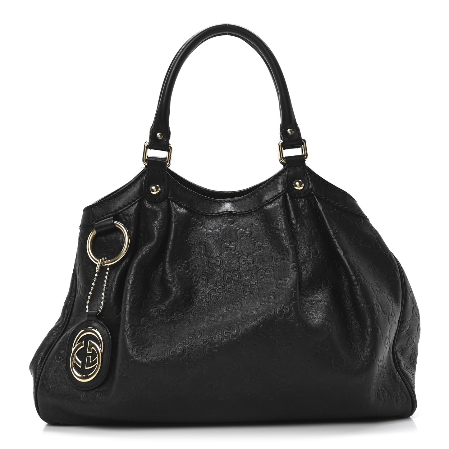 Guccissima Medium Sukey Tote Black