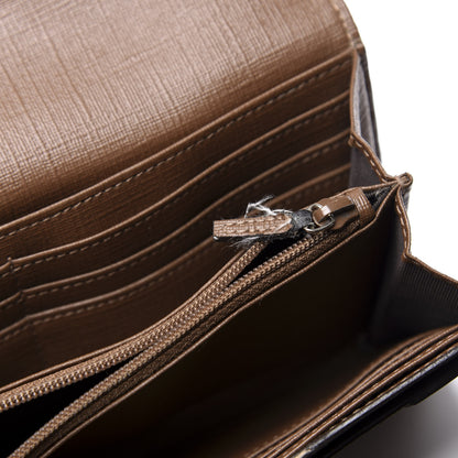 Gucci GG Supreme Monogram Nice Continental Wallet Maple Brown 7 of 13