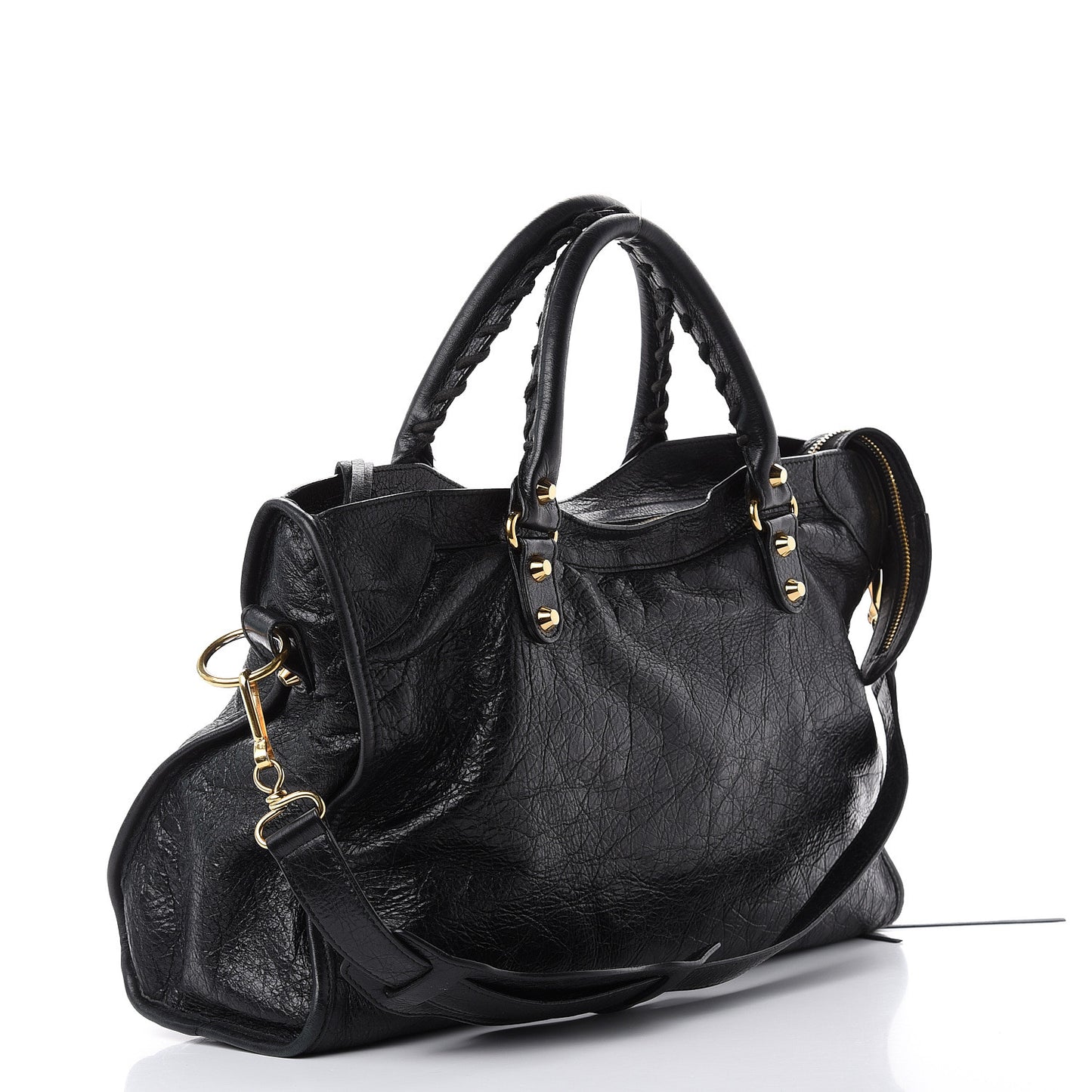 Agneau Classic Gold Hardware City Black