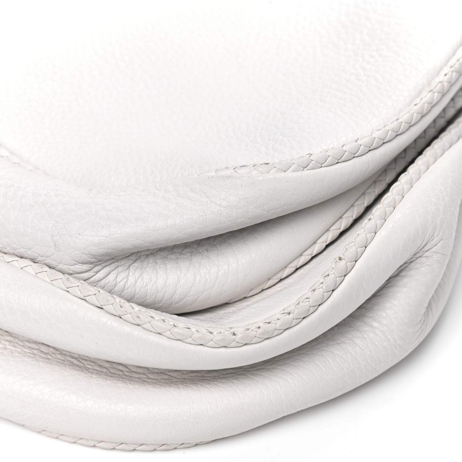 Christian Dior Calfskin Whipstitch Gaucho Double Saddle Bag White 10 of 16