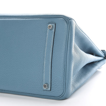 Hermes Togo Birkin 35 Blue Jean 7 of 13