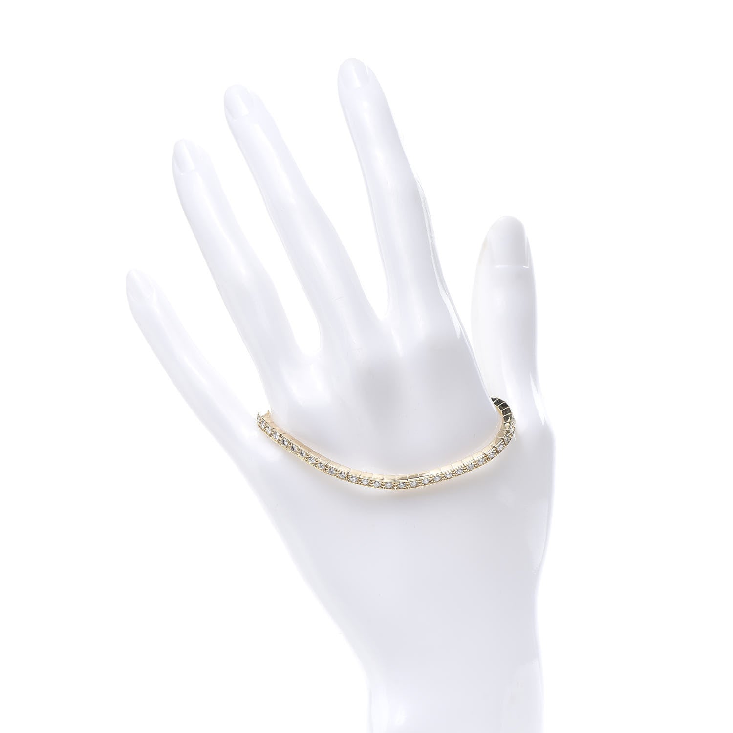 Cartier 18K Yellow Gold Diamond Lanieres Bracelet 15 2 of 6