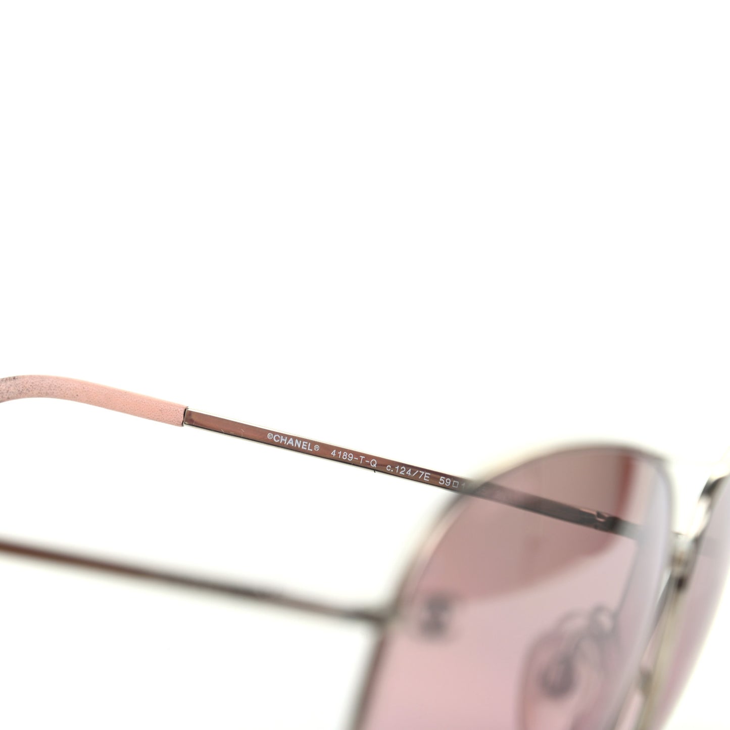 Metal CC Aviator Sunglasses 4189-T-Q Pink