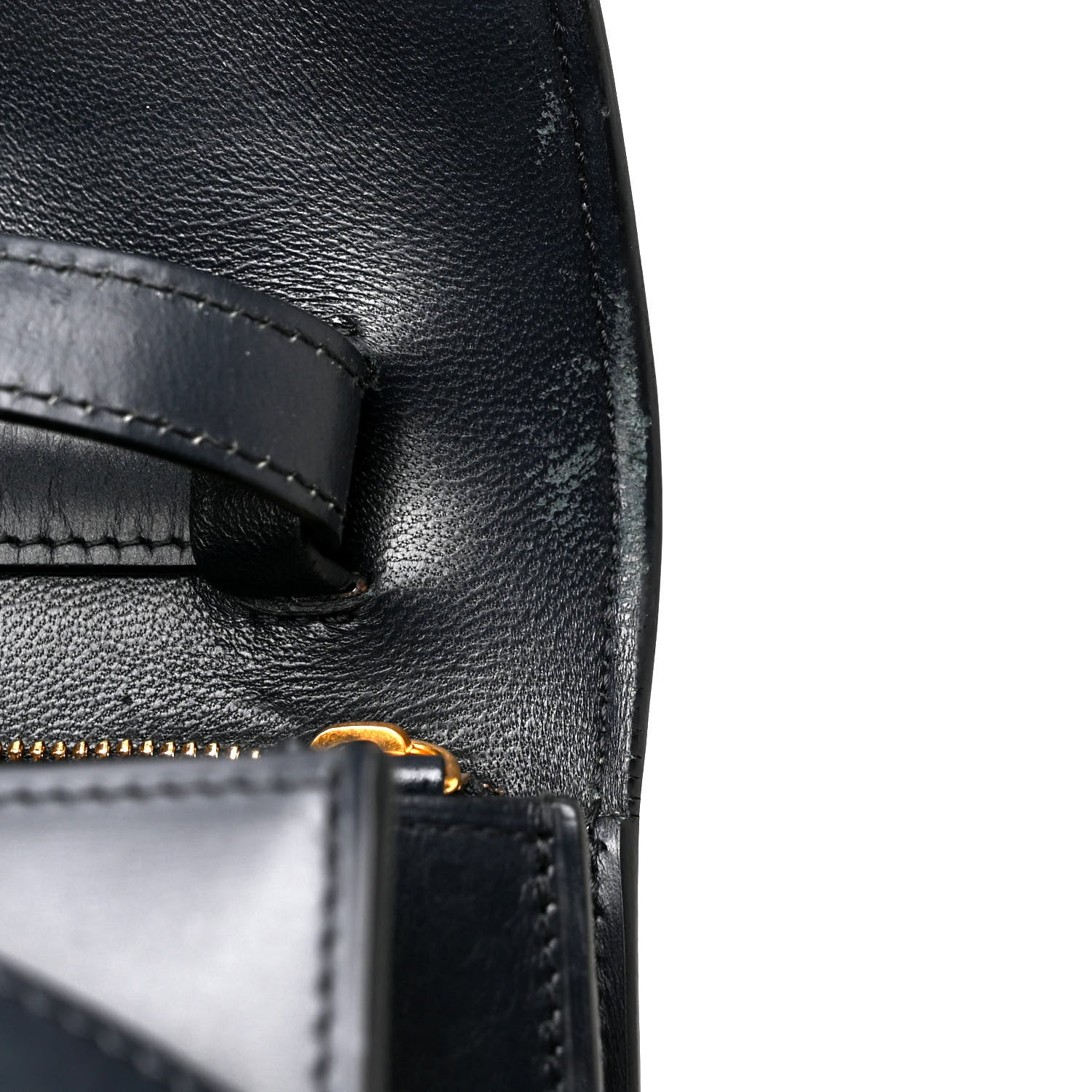 Celine Box Calfskin Medium Classic Box Flap Bag Navy 12 of 15