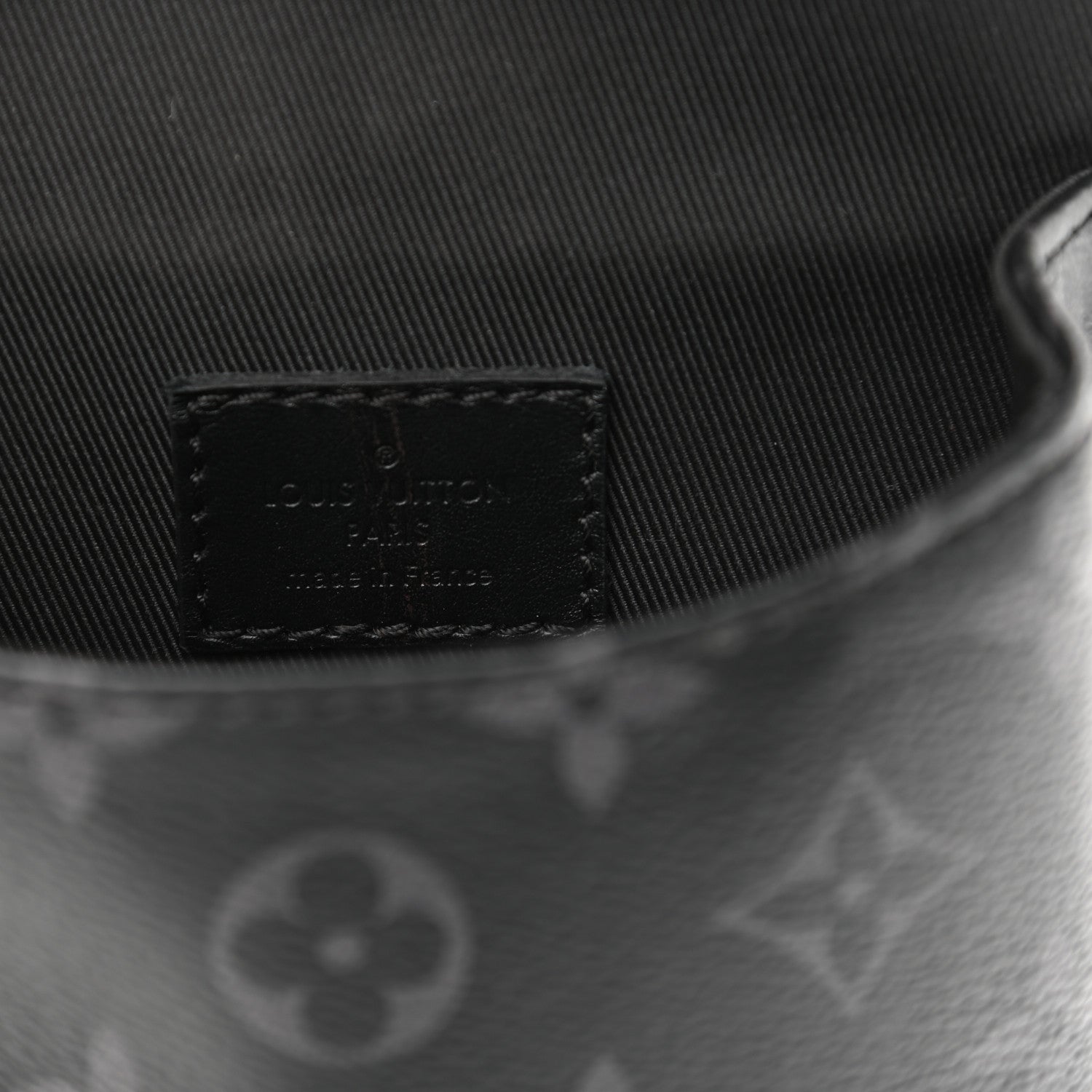 Louis Vuitton Monogram Eclipse Saumur Slingbag Black 9 of 9