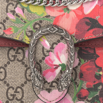 Gucci GG Supreme Monogram Blooms Super Mini Dionysus Shoulder Bag Beige Multicolor Dry Rose 7 of 10