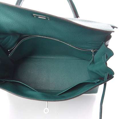 Hermes Togo Kelly Retourne 35 Malachite 7 of 33