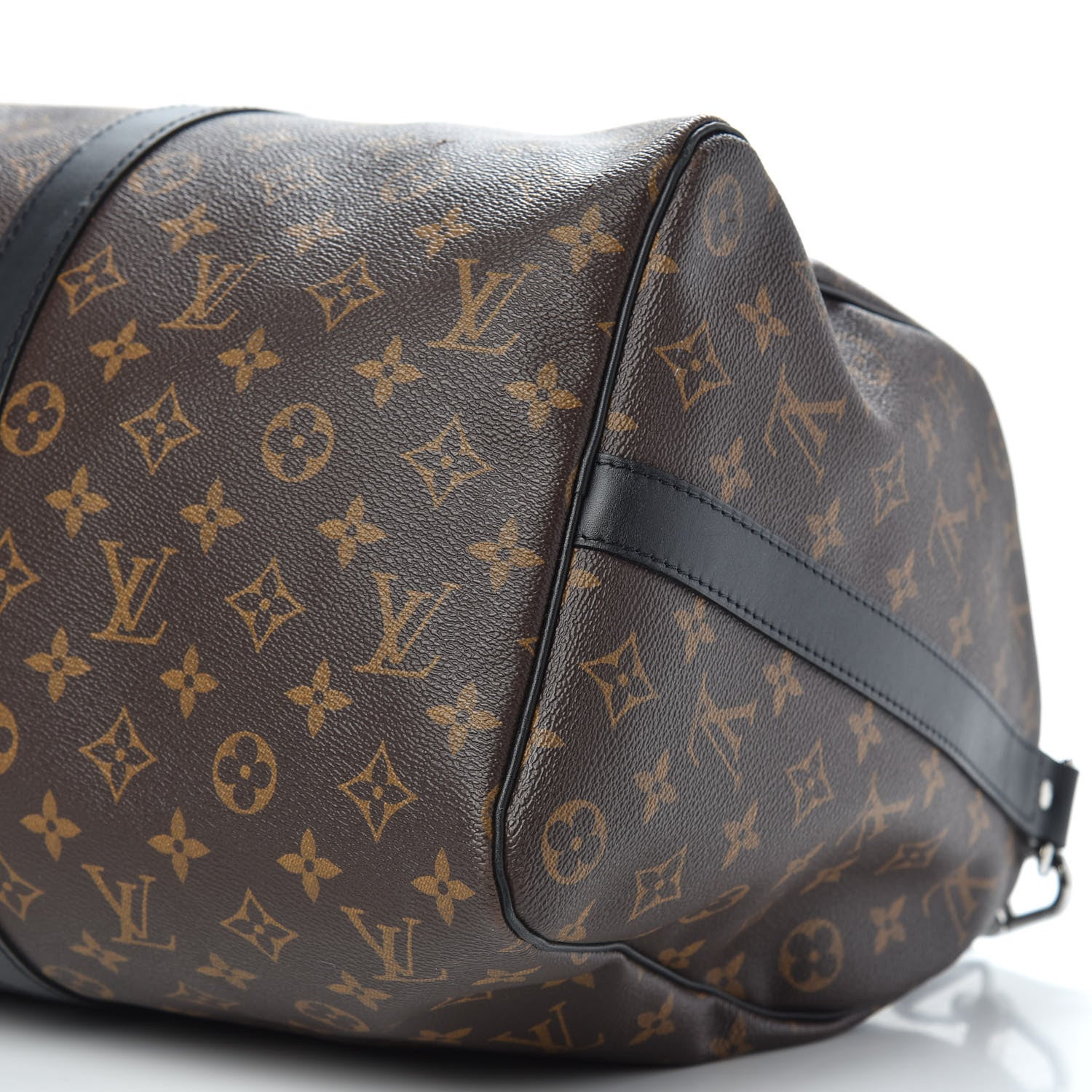 Louis Vuitton Monogram Macassar Keepall Bandouliere 45 9 of 12