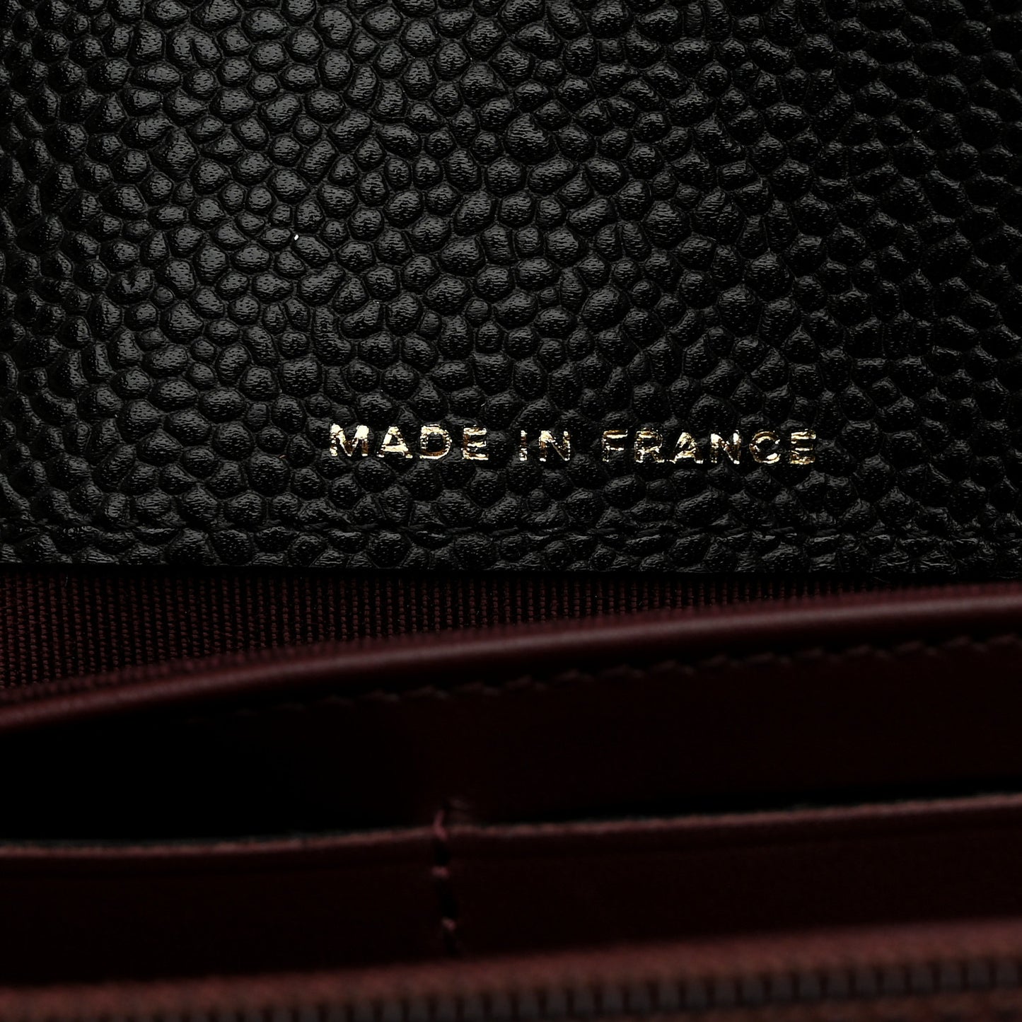 Caviar Quilted Large Gusset Flap Wallet Black