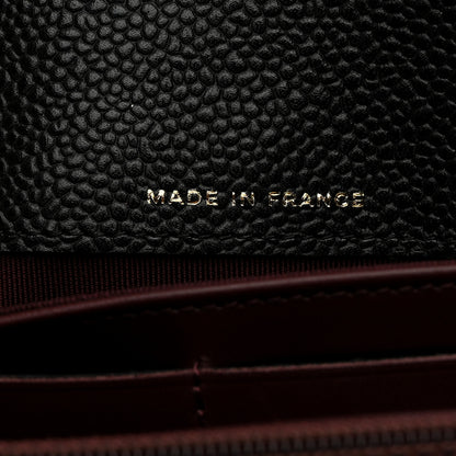 Chanel Caviar Quilted Large Gusset Flap Wallet Black 6 of 9