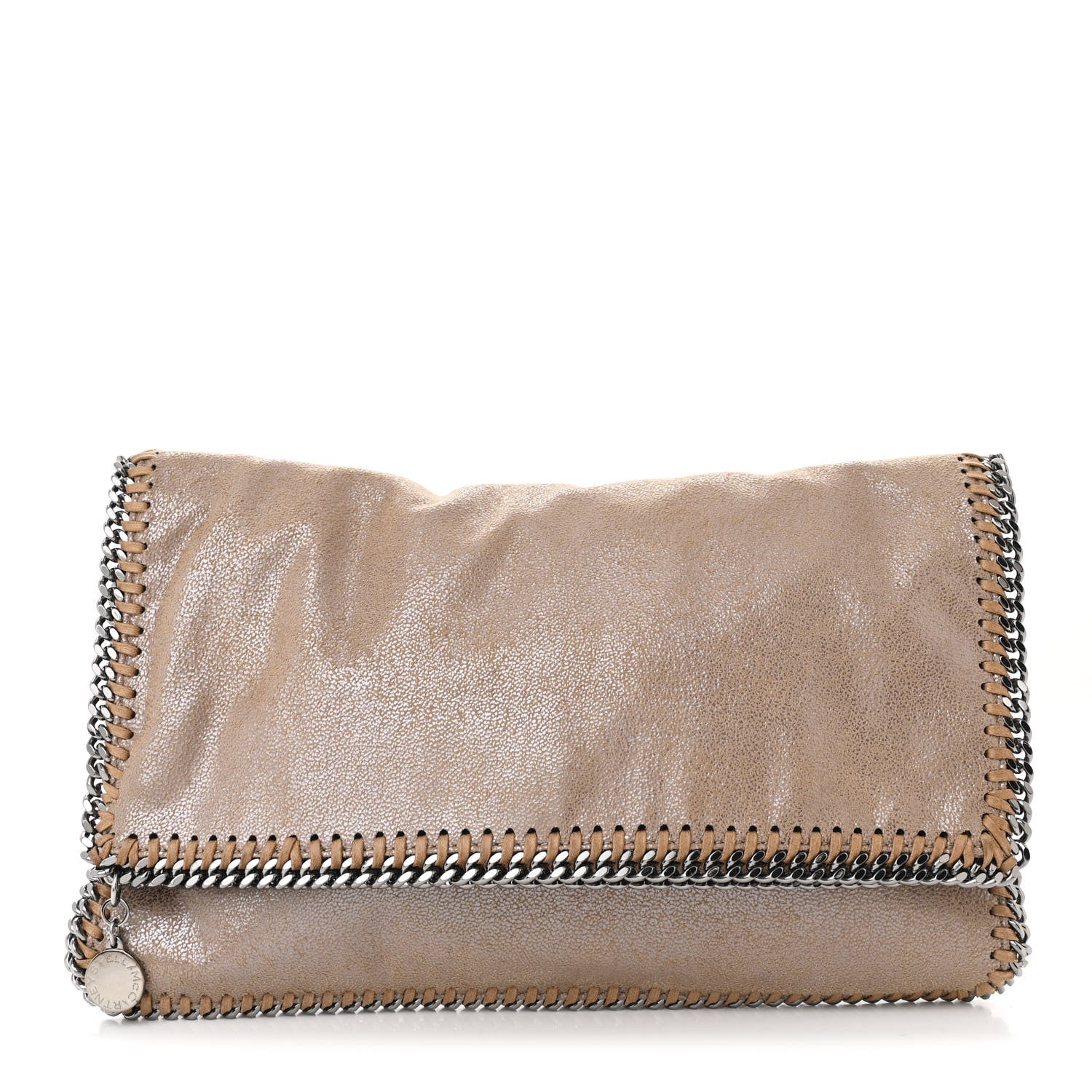 Stella McCartney Shaggy Deer Falabella Fold Over Clutch Redwood 1 of 9