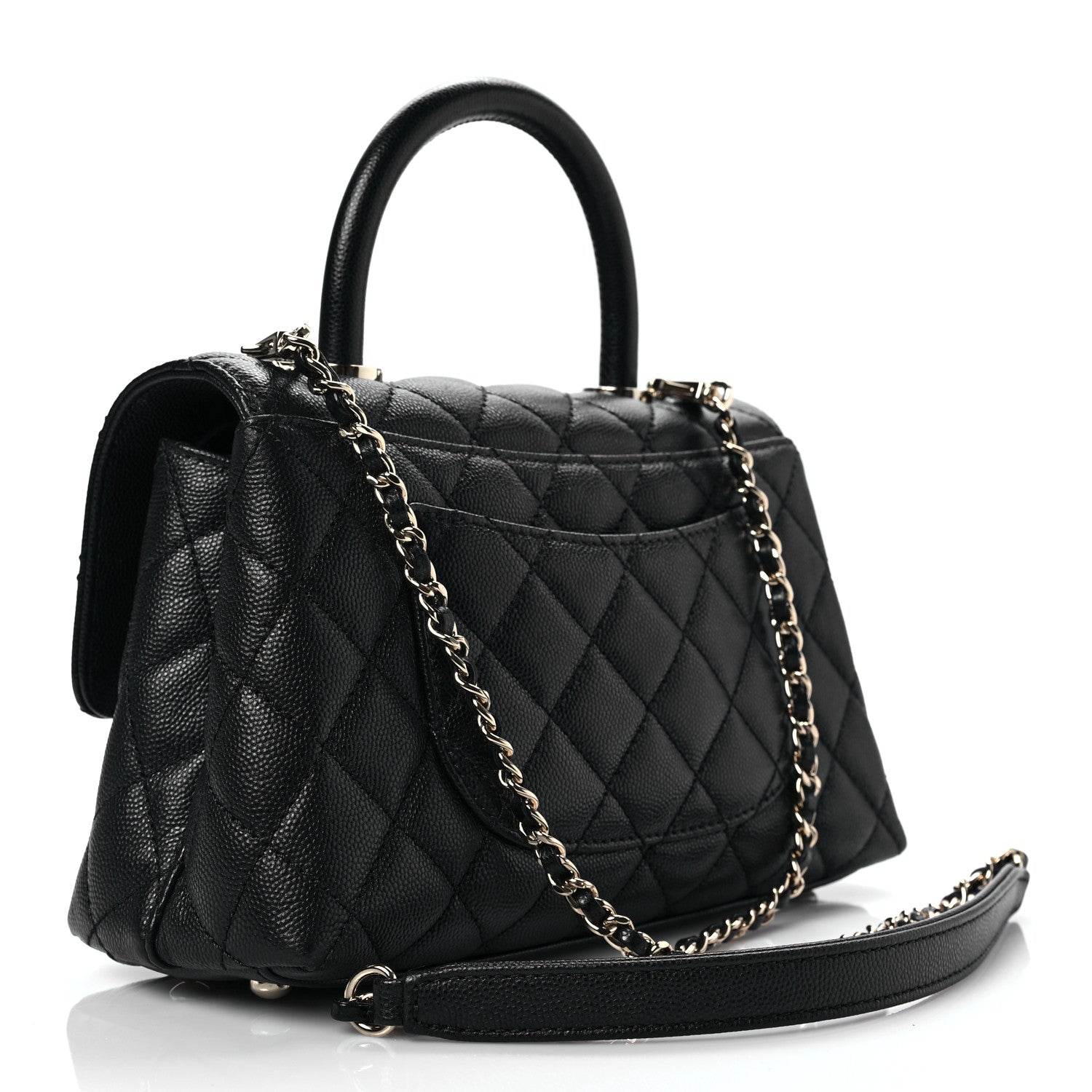 Chanel Caviar Quilted Mini Coco Handle Flap Black 3 of 8