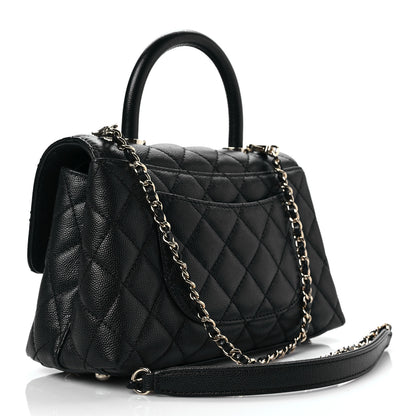 Chanel Caviar Quilted Mini Coco Handle Flap Black 3 of 8