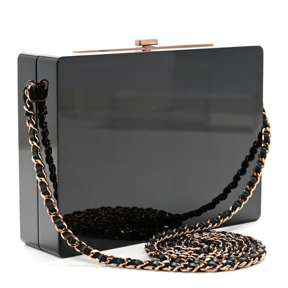 Chanel Plexiglass Crystal CC Minaudiere Clutch Black Copper 2 of 11