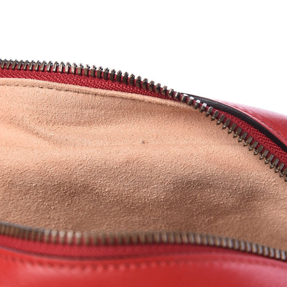 Gucci Calfskin Matelasse Small GG Marmont Chain Shoulder Bag Hibiscus Red 8 of 11