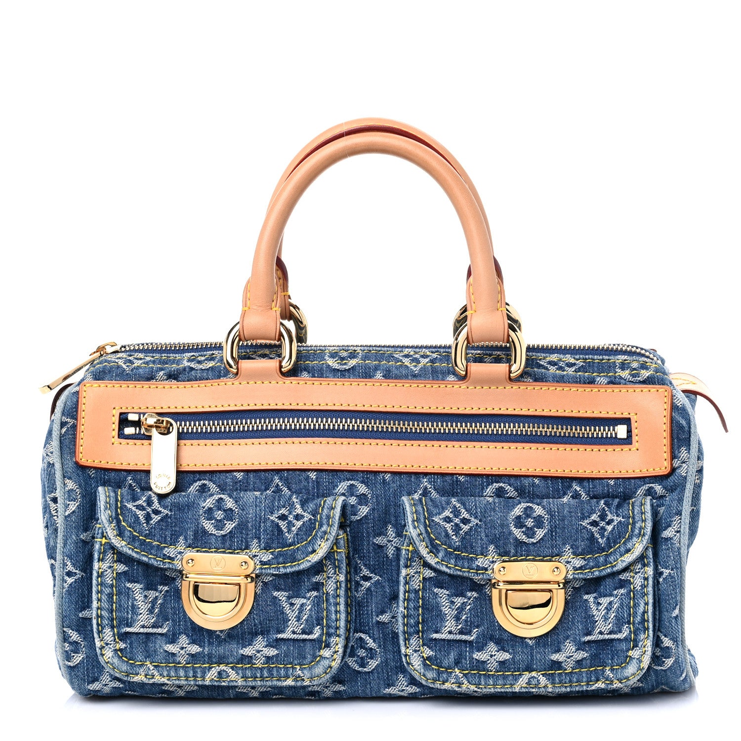 Louis Vuitton Monogram Denim Neo Speedy Blue 1 of 11