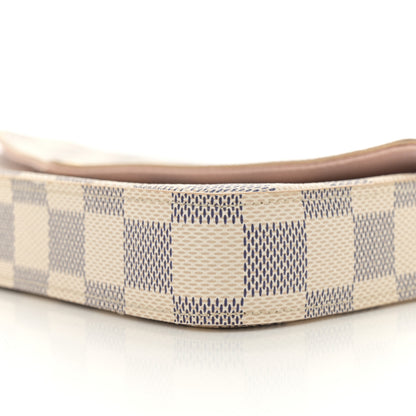 Louis Vuitton Damier Azur Pochette Felicie Chain Wallet Rose Ballerine 11 of 12
