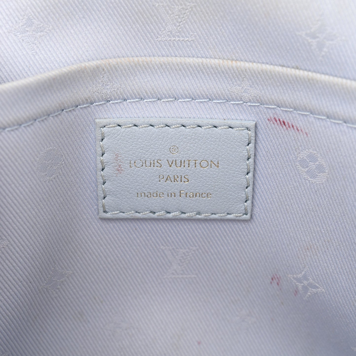 Calfskin Bubblegram Alma BB Ice Blue