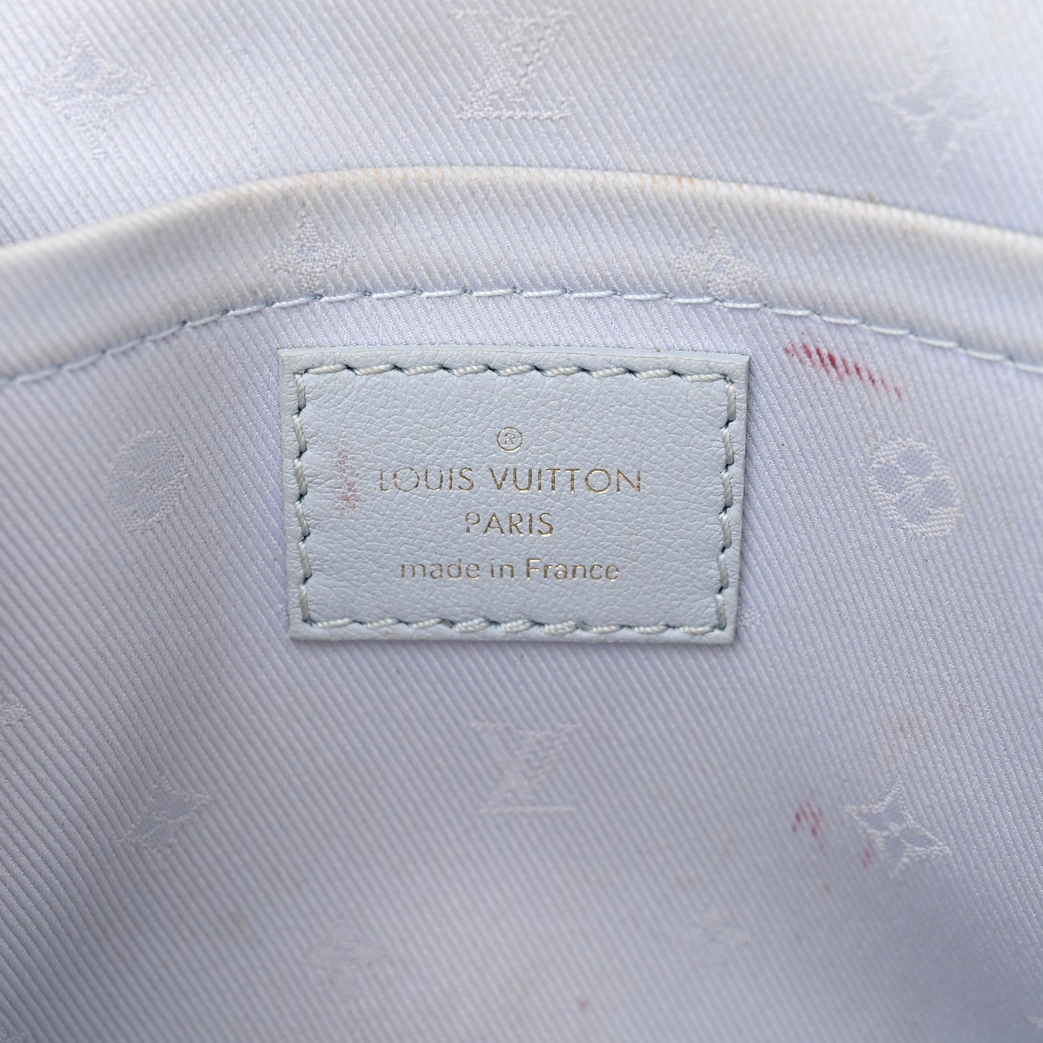 Louis Vuitton Calfskin Bubblegram Alma BB Ice Blue 5 of 11