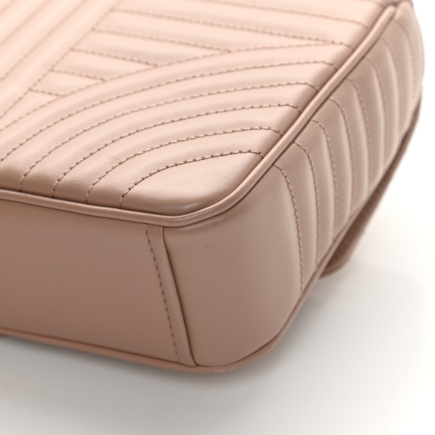 Soft Calfskin Impunture Diagramme Medium Chain Flap Shoulder Bag Cipria