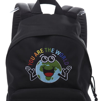 Balenciaga Nylon Embroidered You Are The World Explorer Backpack S Black 10 of 10