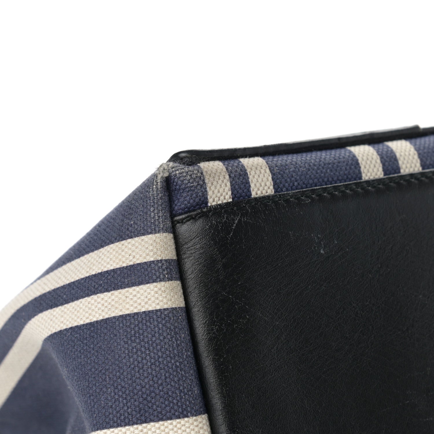 Balenciaga Canvas Striped S Navy Cabas Navy 11 of 17
