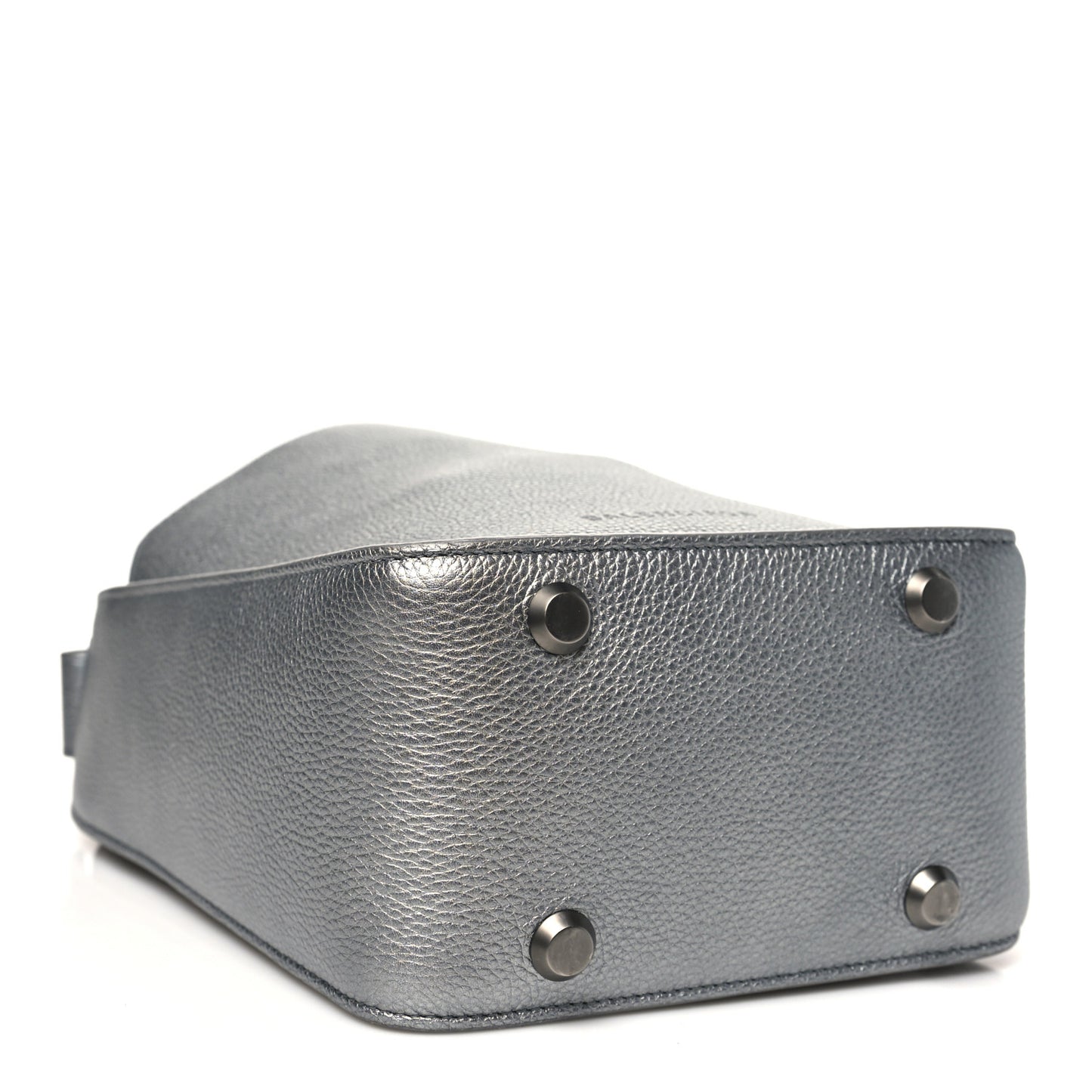 Metallic Calfskin XS Tool 2.0 North-South Tote Silver